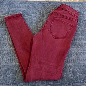Old Navy rockstar super skinny jeans - wine color